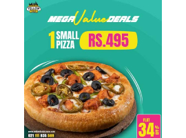 Yellow Taxi Pizza Co.Mega Value Deal 1 For Rs.495/-image-1300